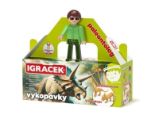 Igráček Paleontolog - figurka s vykopávkami dinosaurů Triceratopse a Brachiosaura - Igráček figurky Igráček Paleontolog - figurka s vykopávkami dinosaurů Triceratopse a Brachiosaura