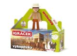Igráček Archeolog - figurka s egyptskými vykopávkami mumie a sošky boha Hora Igráček Archeolog - figurka s egyptskými vykopávkami mumie a sošky boha Hora