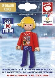 Igráček Fanynka MS v hokeji 2024 - červený dres - Hračky Igráček Fanynka MS v hokeji 2024 - červený dres