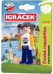 Igráček Suvenýr I love Prague - figurka - Igráček figurky Igráček Suvenýr I love Prague - figurka