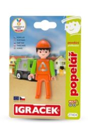 Igráček MultiGO Popelář - figurka - Figurky a hrací sety Igráček MultiGO Popelář - figurka