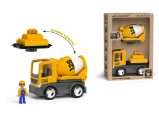 ECO MultiGO Build 2+1 - Igráček stavbař, domíchávač, deska - Igráček figurky ECO MultiGO Build 2+1 - Igráček stavbař, domíchávač, deska