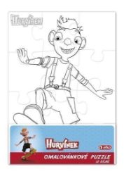 Hurvínek - omalovánkové puzzle 12 dílků/obdélník - Puzzle pro nejmenší Hurvínek - omalovánkové puzzle 12 dílků/obdélník