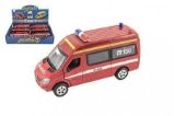 Auto Hasiči 15cm kovové s plastovými doplňky na baterie se světlem se zvukem na zpětné nat - Auta, letadla, lodě, vláčky Auto Hasiči 15cm kovové s plastovými doplňky na baterie se světlem se zvukem na zpětné natažení