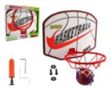 Basketbalový koš dřevo/kov/síťka/míč s pumpičkou - Hračky Basketbalový koš dřevo/kov/síťka/míč s pumpičkou