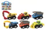 Sada auto stavební stroje/6 ks - Stavebnice Sada auto stavební stroje/6 ks