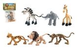 Zvířátka veselá safari ZOO plast 9-10cm 6ks v sáčku - Hračky Zvířátka veselá safari ZOO plast 9-10cm 6ks v sáčku