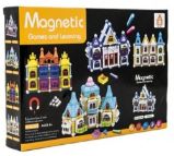 Magnetická stavebnice domeček - 75 ks v krabici - Magnetické stavebnice Magnetická stavebnice domeček 75 ks v krabici