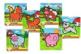 Mini puzzle Moje první zvířátka dřevěné 9 dílků 15x15x0,8cm (6 druhů)