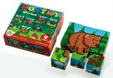 Moje první zvířátka - Kostky kubus dřev Moje první zvířátka - Kostky kubus dřev