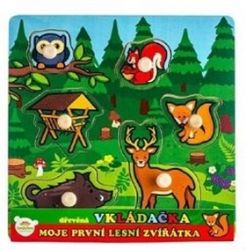 Moje první zvířátka - Vkládačka dřevěná - Deskové hry Moje první zvířátka - Vkládačka dřevěná