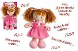 Panenka Verunka hadrová plyš 20 cm / česky mluvící na kartě - Panenky Panenka Verunka hadrová plyš 20 cm / česky mluvící na kartě