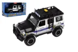 Auto záchranáři policie terénní, na setrvačník, na baterie, se světlem, se zvukem
