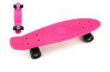 Skateboard - pennyboard, růžový, černá kola, kovové osy - Hračky Skateboard - pennyboard, růžový, černá kola, kovové osy