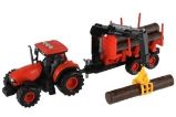 Traktor Zetor s vlekem a nakládním ramenem na setrvačník Traktor Zetor s vlekem a nakládním ramenem na setrvačník