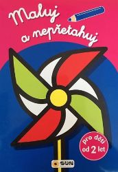 Maluj a nepřetahuj - červené od 2 let - Omalovánky pro děti Maluj a nepřetahuj - červené od 2 let