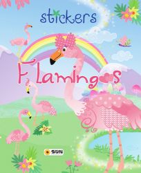 Flamingos - Stickers - Samolepky se zvířátky Flamingos - Stickers