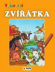 Vybarvi si - Zvířátka (oranžové) - Omalovánky zvířata Vybarvi si - Zvířátka (oranžové)