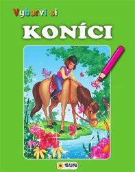 Vybarvi si - Koníci (zelené) - Omalovánky koní Vybarvi si - Koníci (zelené)