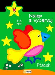 Ptáček 2-3 roky: Nalep a vybarvuj Ptáček 2-3 roky: Nalep a vybarvuj