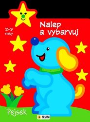 Pejsek 2-3 roky: Nalep a vybarvuj - Hry a aktivity pro děti Pejsek 2-3 roky: Nalep a vybarvuj