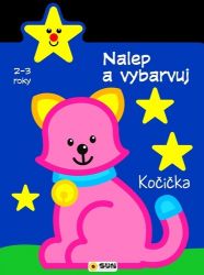 Kočička 2-3 roky: Nalep a vybarvuj - Hry a aktivity pro děti Kočička 2-3 roky: Nalep a vybarvuj