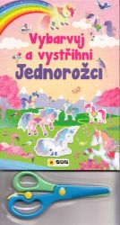 Vybarvuj a Vystřihni Jednorožci (růžová)