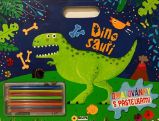 Dinosauři - Omalovánky s pastelkami - Omalovánky dinosaurů Dinosauři - Omalovánky s pastelkami