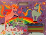 Jednorožci - Omalovánky s pastelkami - Omalovánky jednorožců Jednorožci - Omalovánky s pastelkami