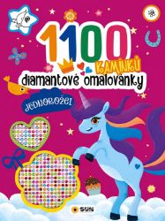 Jednorožci 1100 samlepkových kamínků - Omalovánky a samolepky pro děti Jednorožci 1100 samlepkových kamínků