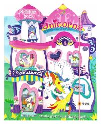 Unicorns - Sticker book - Omalovánky a samolepky pro děti Unicorns - Sticker book