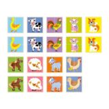 BABU Puzzle a Pexeso - Zvířátka z farmy - Dětské puzzle BABU Puzzle a Pexeso - Zvířátka z farmy