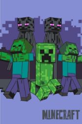 Fleecová deka - Minecraft "Mobs coming for you" - Home deco Fleecová deka - Minecraft "Mobs coming for you"