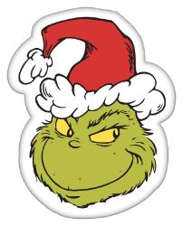 Tvarovaný polštářek - Grinch - Home deco Tvarovaný polštářek - Grinch