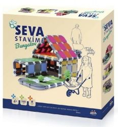 Stavebnice SEVA - Stavíme Bungalov 548 dílků - Stavebnice Stavebnice SEVA - Stavíme Bungalov 548 dílků