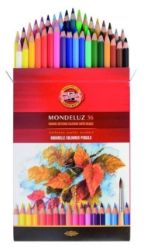Koh-i-noor pastelky MONDELUZ akvarelové souprava 36 ks v papírové krabičce - Pastelky Koh-i-noor pastelky MONDELUZ akvarelové souprava 36 ks v papírové krabičce
