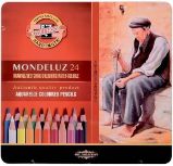 Koh-i-noor pastelky MONDELUZ akvarelové, souprava 24 ks v plechové krabičce Koh-i-noor pastelky MONDELUZ akvarelové, souprava 24 ks v plechové krabičce
