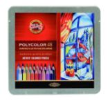 Koh-i-noor pastelky umělecké POLYCOLOR kreslířská sada 48 ks v plechové krabičce Koh-i-noor pastelky umělecké POLYCOLOR kreslířská sada 48 ks v plechové krabičce