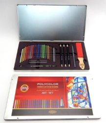 Koh-i-noor pastelky umělecké POLYCOLOR kreslířská sada 32 ks v plechové krabičce Koh-i-noor pastelky umělecké POLYCOLOR kreslířská sada 32 ks v plechové krabičce