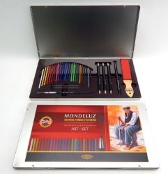 Koh-i-noor pastelky MONDELUZ akvarelové kreslířská sada 24 ks v plechové krabičce Koh-i-noor pastelky MONDELUZ akvarelové kreslířská sada 24 ks v plechové krabičce