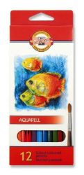 Koh-i-noor pastelky akvarelové školní 12ks Ryby