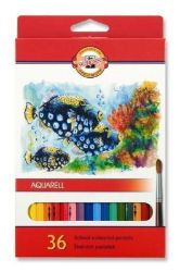 Koh-i-noor pastelky školní akvarelové 36 ks motiv RYBY Koh-i-noor pastelky školní akvarelové 36 ks motiv RYBY