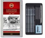 Koh-i-noor kreslířská umělecká souprava GIOCONDA pro černobílou kresbu 11 ks v plechové kr Koh-i-noor kreslířská umělecká souprava GIOCONDA pro černobílou kresbu 11 ks v plechové kr