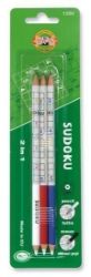 Koh-i-noor tužka grafitová s gumou 3/B 3ks motiv sudoku - Tužky Koh-i-noor tužka grafitová s gumou 3/B 3ks motiv sudoku
