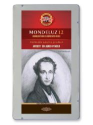 Koh-i-noor souprava akvarelových pastelek MONDELUZ 12 ks/šedá řada - Pastelky Koh-i-noor souprava akvarelových pastelek MONDELUZ 12 ks/šedá řada
