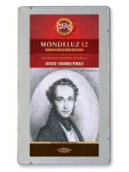 Koh-i-noor souprava akvarelových pastelek MONDELUZ 12 ks/šedá řada