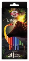 Koh-i-noor pastelky Dino, školní 24 ks - Štětce, pastelky, fixy Koh-i-noor pastelky Dino, školní 24 ks