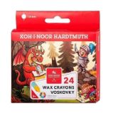 Koh-i-noor voskovky kulaté 7,8 mm - 24 ks - Voskovky Koh-i-noor voskovky WAX CRAYONS - 24ks