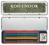 Koh-i-noor tužka mechanické/Versatil souprava 6 ks s gumou v plechové krabičce - Tužky a mikrotužky Koh-i-noor tužka mechanické/Versatil souprava 6 ks s gumou v plechové krabičce