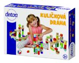 Kuličková dráha dřevěná 58ks - Kuličkodráhy Kuličková dráha dřevěná 58ks